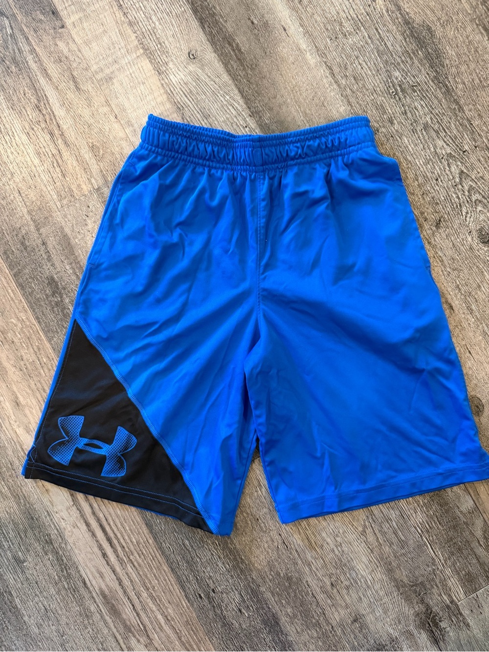 Under Armour Boy’s Royal Blue Athletic Shorts with Black Accent